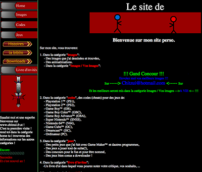 Thibault Jan Beyer's Website - Version 1 - 2001