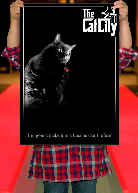 My cat lily as The Godfather