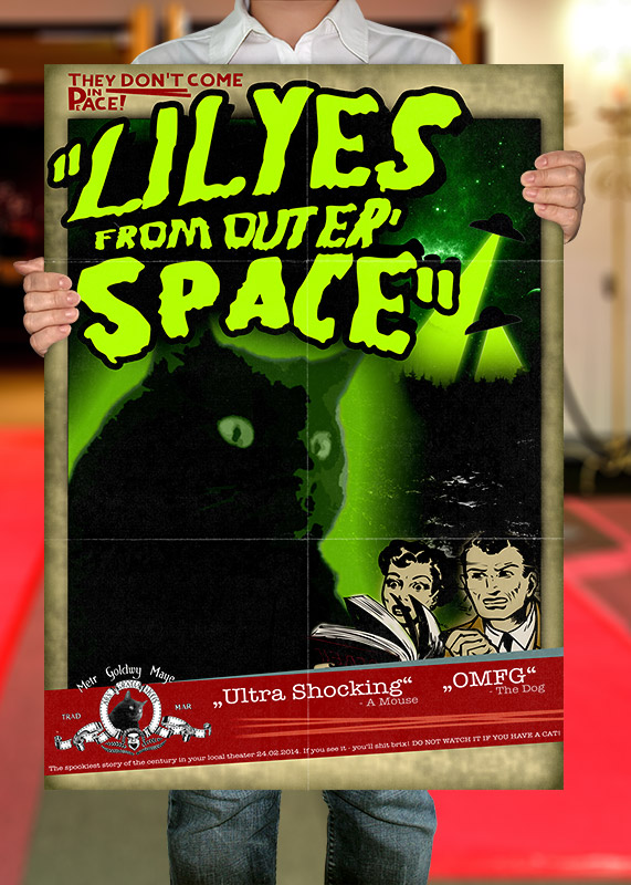 My cat lily as Alien